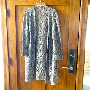 Lace jacket knee length